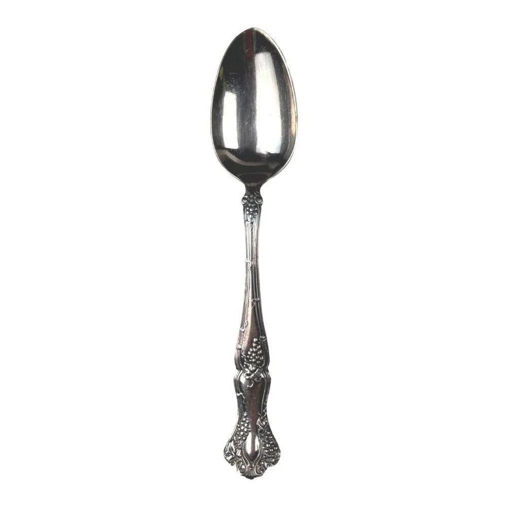 1847 Rogers Vintage Silverplate Moselle Grape Pattern‎ Table Serving Spoon
